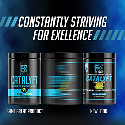 FX Supps Catalyft Pre-Workout Powder Drink for Men & Women, Sonic Boom | Dietary FXSUPPS Au supplements