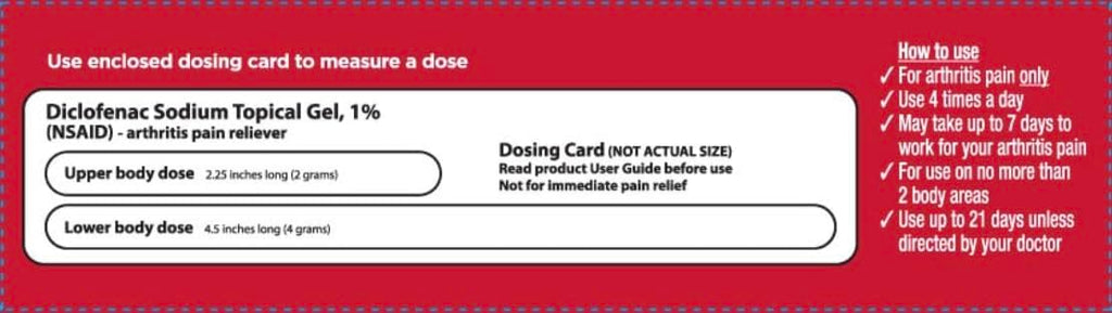 Leader Arthritis Pain Relief Gel, Original Prescription Strength, Diclofenac Sodium Topical Gel 1%, for Adults, Both Men & Women, and Children 12+, Compare to Voltaren, 3.53 Oz Leader Au supplements