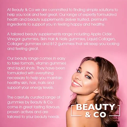 Beauty & Co Collagen Gummies by - 120 Marine Collagen Gummies with Biotin, Vitamin C & Selenium (120) Beauty & Co Au supplements