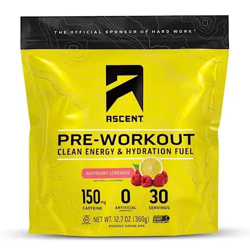 Ascent Pre Workout Powder - Preworkout for Men & Women with No Artificial Ingredients Ascent Au supplements