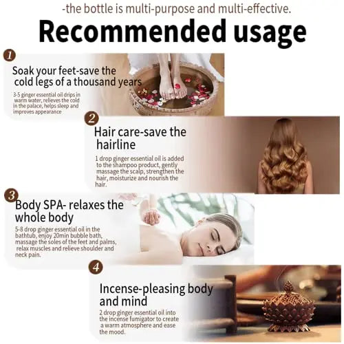 (2pc 60ml) Belly Drainage Ginger Oil, Slimming Tummy Ginger Oil, Ginger Oil Drainage Massage YG LianKai Au supplements