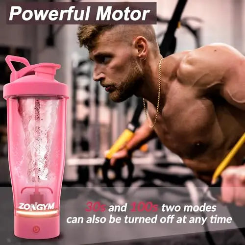 Electric Protein Shaker Bottle, 24 oz USB Rechargeable Blender Bottles, Shaker Bottles ZonGym Au supplements