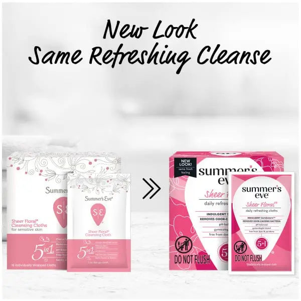 Summer's Eve Sheer Floral Daily Refreshing Feminine Wipes, Removes Odor, pH balanced, 16 count, (Pack of 8) Summer's Eve Au supplements