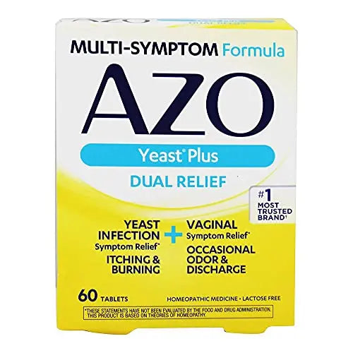 AZO Yeast Plus Tablets 60 ea (Pack of 6) - Packaging May Vary AZO Au supplements