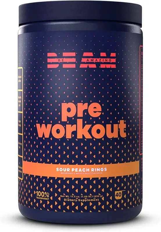 BEAM Pre-Workout Powder | Vegan Energy Booster Powdered Drink with All-Natural BEAM Au supplements