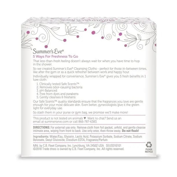 Summer's Eve Cleansing Cloth Simply Sensitive, 3 Count Summer's Eve Au supplements