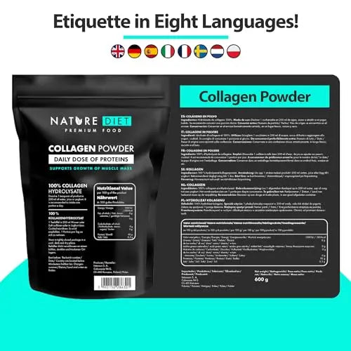 Nature Diet - Collagen Powder 600 g | Hydrolysate | Unflavored | Collagen Peptides | Source of Protein Nature Diet Au supplements