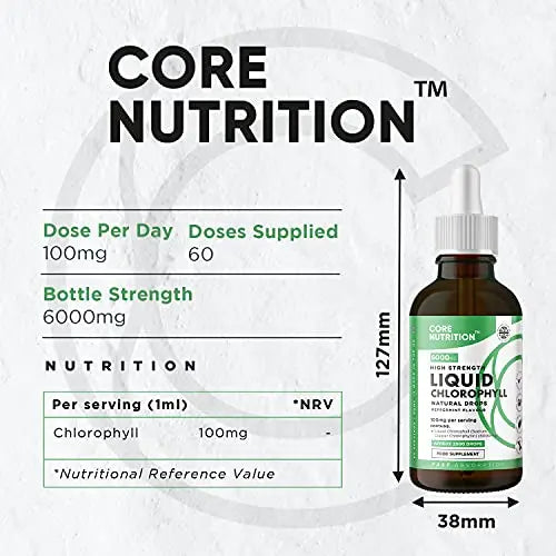 Core Nutrition Liquid Chlorophyll Drops for Water - 2 Fl. Oz for 60 Servings - 2 Month Supply Core Nutrition Au supplements