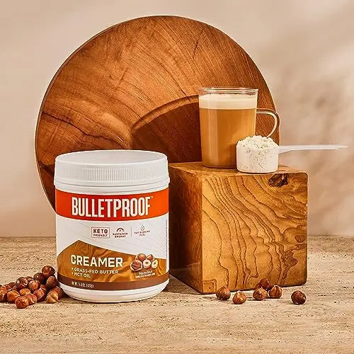 Bulletproof Hazelnut Creamer, 14.8 Ounces, Keto Coffee Creamer with MCT Oil and Grass Bulletproof Au supplements