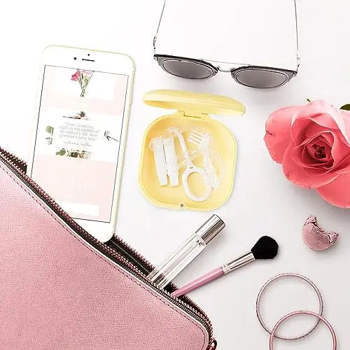 Retainer Case with Mirror and Vent Holes, Cute Retainer Holder Case Compatible with Invisalign Heigoeost Au supplements