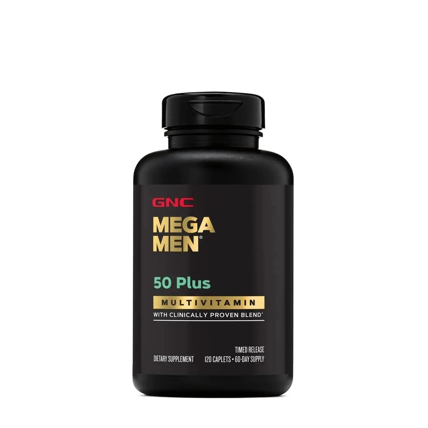 GNC Mega Men 50 Plus Multivitamin | Antioxidants | Heart Health | Prostate and Circulatory Support | 120 Count GNC Au supplements