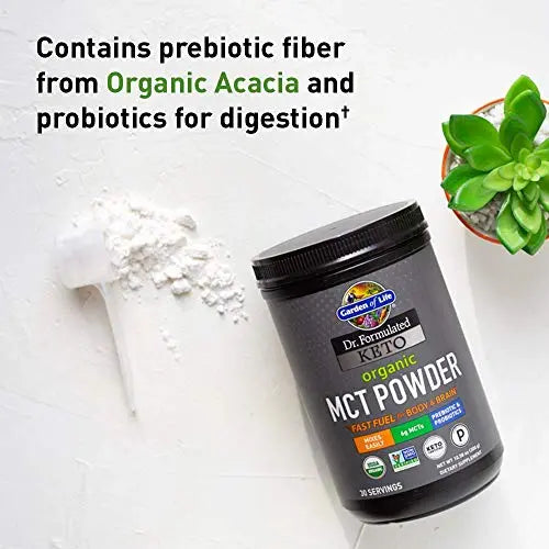Garden of Life Dr. Formulated Keto Organic MCT Powder - 30 Servings, 6g MCTs Garden of Life Au supplements