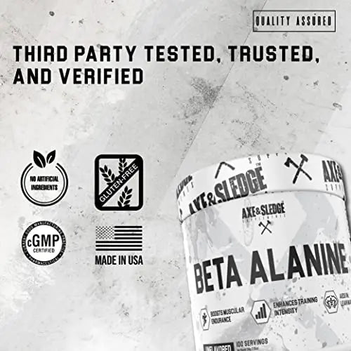 Axe & Sledge Supplements Beta Alanine Basics Powder, Supports Endurance, Performance Axe & Sledge Au supplements