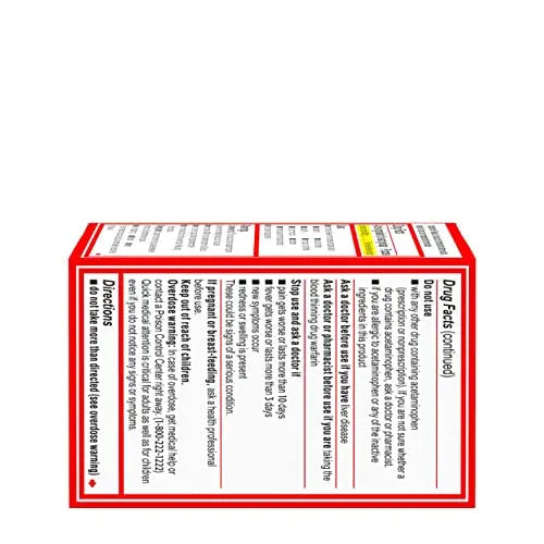 Tylenol Extra Strength Acetaminophen Rapid Release Gels for Pain & Fever, 50 Count Tylenol Au supplements