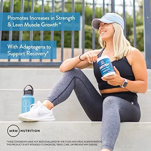 MRM Nutrition Driven Pre-Workout Powder | Mixed Berry Flavored | 125mg Caffeine | Pure MRM Au supplements