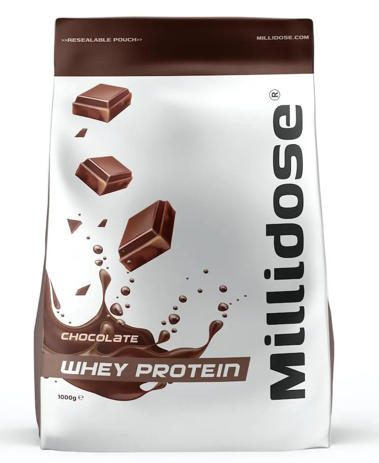 Millidose Chocolate Whey Protein Powder - 1kg of High-Protein Blend with 36g per Serving Generic Au supplements