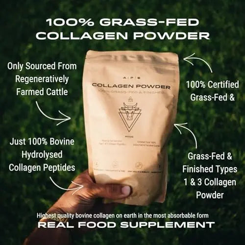 APE Nutrition Collagen Powder Peptides - Type 1 & 3 Bovine Collagen Protein, 100% Grass-Fed & Finished, Ancestral Supplement UK A | P | E Au supplements