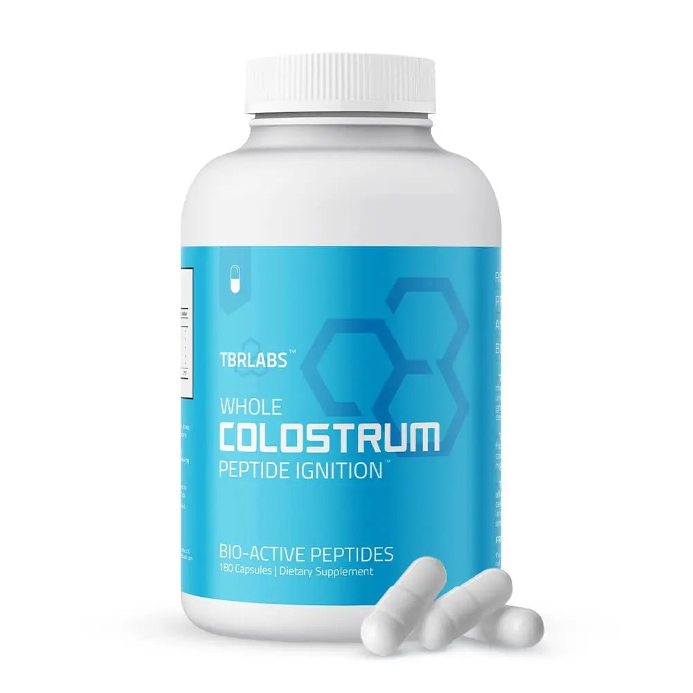 TBR Labs Pure Bovine Colostrum 180 Capsules - Antibiotic and Hormone Free - USA Source TBR Labs Au supplements