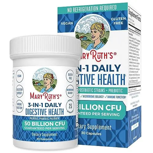 Mary Ruth's 3 in 1 Digestive Health Probiotic, 30 CT MaryRuth Organics Au supplements