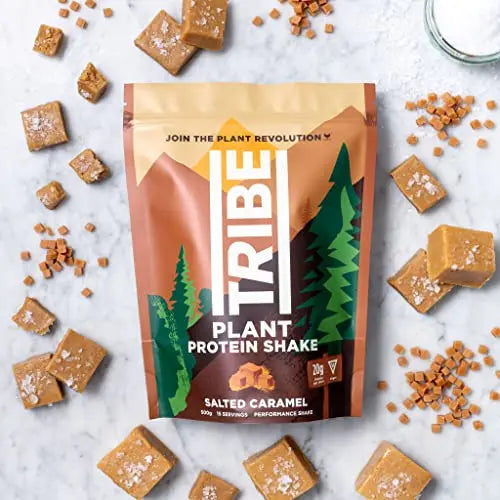 TRIBE Vegan Protein Powder - Salted Caramel - Pea and Rice Protein Blend - Vegan TRIBE Au supplements