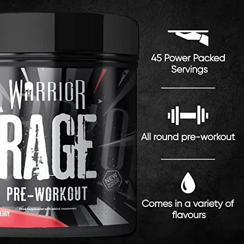 Warrior, Rage - Pre-workout Powder - 392g - Energy Drink Supplement with Vitamin C Warrior Au supplements