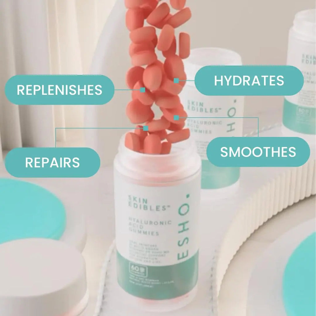 ESHO. Skin Edibles - Hyaluronic Acid-Infused Skin & Lip Care Gummies ESHO Au supplements