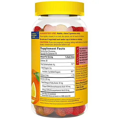 Nature Made Fish Oil Gummies, Omega 3 Fish Oil Supplements, Healthy Heart Support Nature Made Au supplements