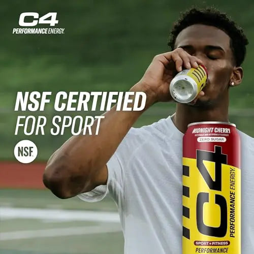C4 Energy Carbonated Zero Sugar Energy Drink, Pre Workout Drink + Beta Alanine, Midnight Cellucor Au supplements