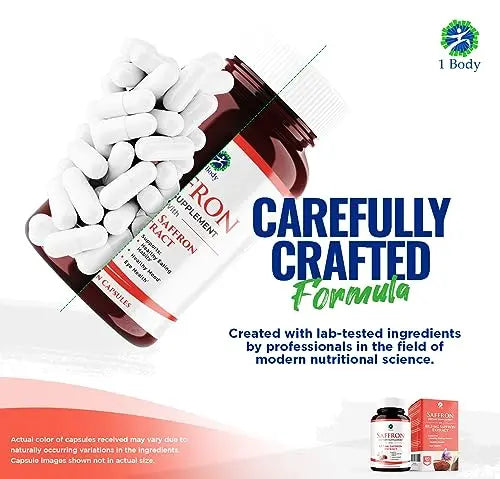 1 Body Saffron Extract 8825 – Antioxidant & Mood Support Saffron Supplement 1 Body Au supplements