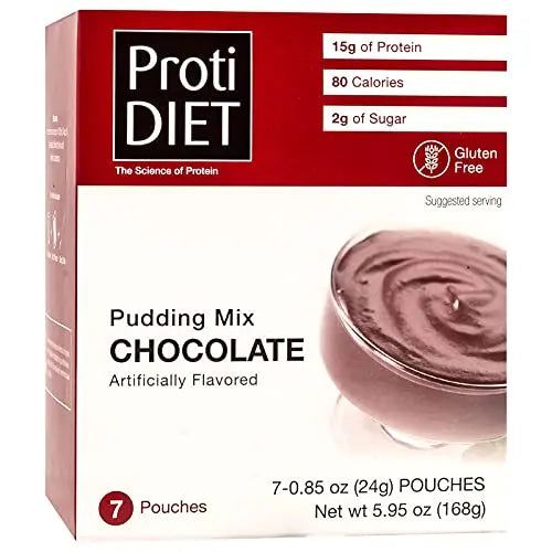 Protidiet Chocolate Flavor High Protein Instant Pudding Mix (7-5.9 oz Pouches) (Chocolate) ProtiDIET Au supplements