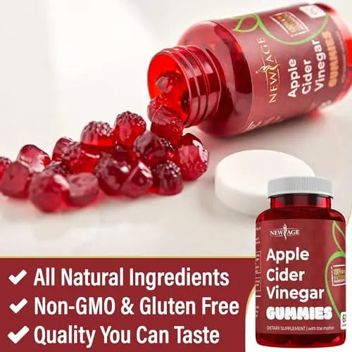 NEW AGE Apple Cider Vinegar Gummies 2-Pack - 120 Count - Immunity & Detox NEW AGE Au supplements