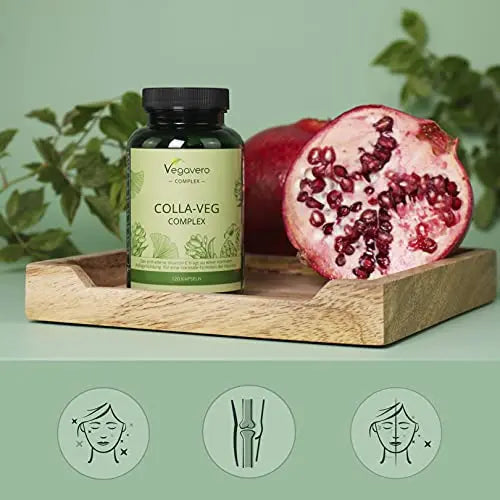Vegavero Vegan Collagen Supplement | 2000mg | Complex with L-Lysine, L-Proline, Vitamin C (Acerola) & Superfoods Extracts | NO Additives, Lab-Tested | 120 Capsules Vegavero Au supplements