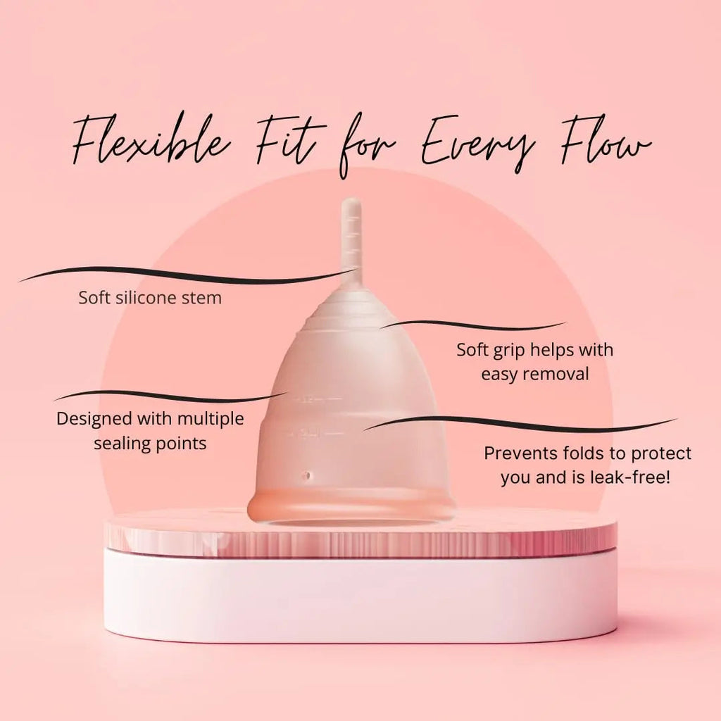 Flow Fairy Reusable Menstrual Cup with Applicator for Easy Insertion- 100% Medical Grade Silicone Period Cup Flow Fairy Au supplements