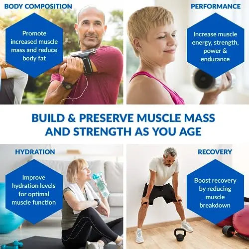 BioTrust Ageless Muscle Builder - Micronized Creatine Monohydrate Powder with HMB BioTrust Au supplements