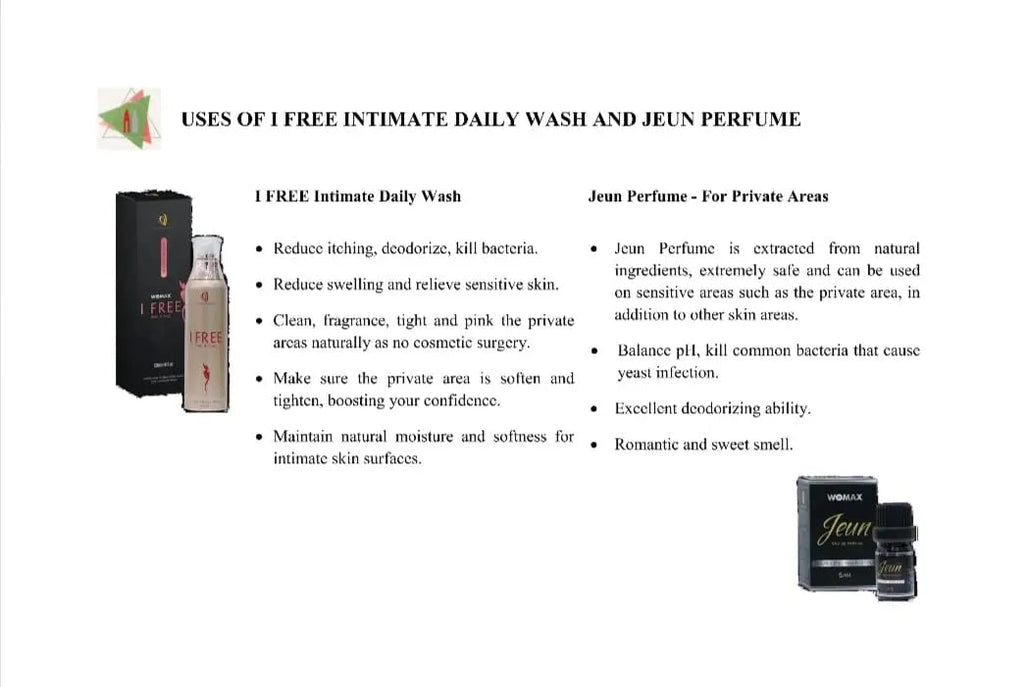 MATXI S.G Combo IFree -Daily Intimate Wash- Feminine Care Wash 120ml & Inner Perfume Jeun 5ml MATXI S.G Au supplements