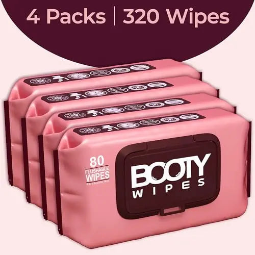 Booty Brand Wipes for Women - 320 Wipes for Adults | Premium Feminine - pH Balanced & Infused BOOTY WIPES Au supplements
