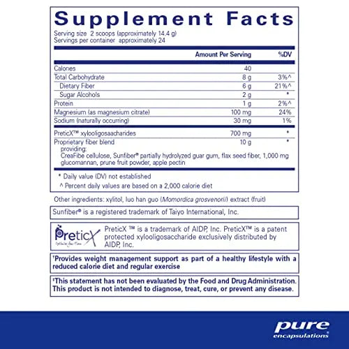 Pure Encapsulations PureLean Fiber | Powdered Blend of Soluble and Insoluble Fibers to Promote Weight Management Pure Encapsulations Au supplements