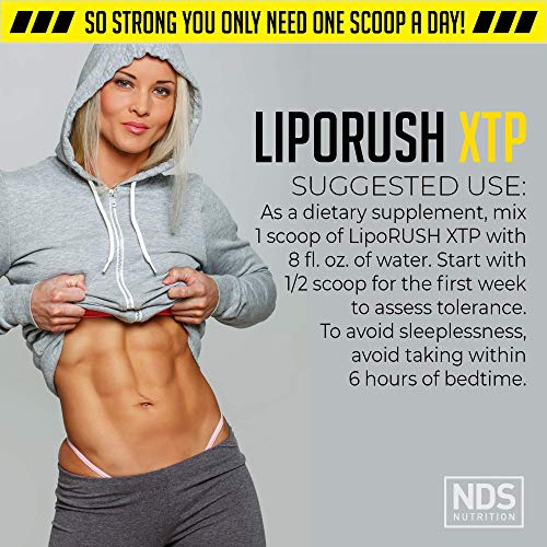 LIPORUSH NDS Nutrition XTP Thermogenic Fat Burner with L-Carnitine - Energy, Focus LIPORUSH Au supplements