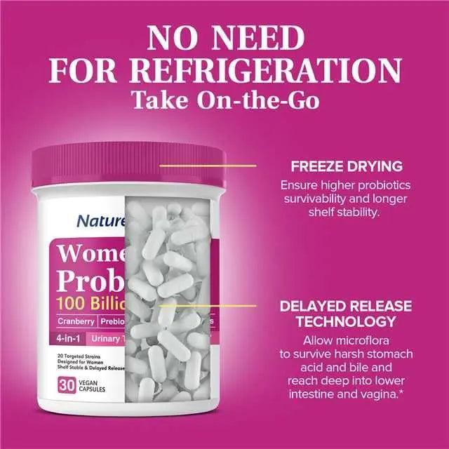 NatureMyst Women’s Probiotics 100 Billion, 20 Targeted Strains with Organic Cranberry NatureMyst Au supplements