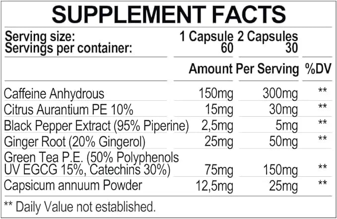 Iridium Labs Kimera Thermogenic Fat Burner - Weight Loss Supplement & Energy Booster Iridium Labs Au supplements