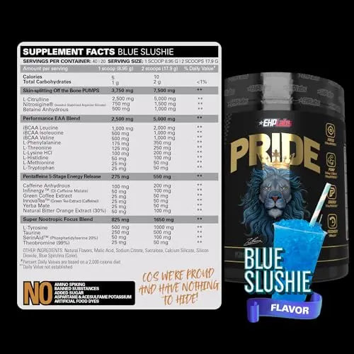 EHP Labs Pride Pre Workout Powder Energy Supplement - Sugar Free Preworkout for Men EHP Labs Au supplements