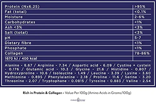 Clean & Pure Collagen Powder, Lab Tested Bovine Peptides with No or Zero Growth Hormones, Pesticides or Vet Meds - 400g Lean Caffeine Au supplements