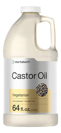 Castor Oil 64oz | for Hair Health, Eyelashes & Eyebrows | Hexane Free & Cold Pressed Horbäach Au supplements