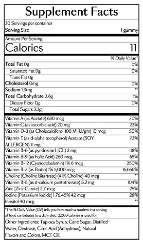 VEGAMOUR GRO Biotin Gummies, Strawberry Flavor with 5000 mcg Biotin, Supports VEGAMOUR Au supplements