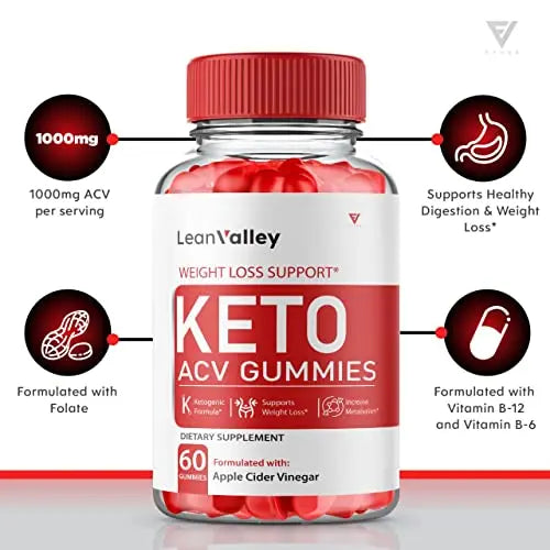 (2 Pack) Lean Valley Keto ACV Gummies Advanced Weight Loss Formula - Lean Valley Fyvus Au supplements