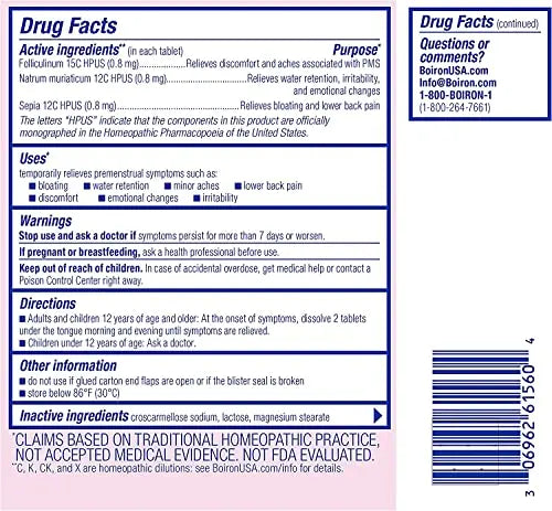 Boiron Cyclease PMS Twin Pack, 120 Tablets Count Boiron Au supplements