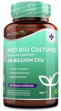 60 Billion CFU Probiotic Cultures - Scientifically Backed Lactospore® for Good Gut Flora - TrustMedUSA
