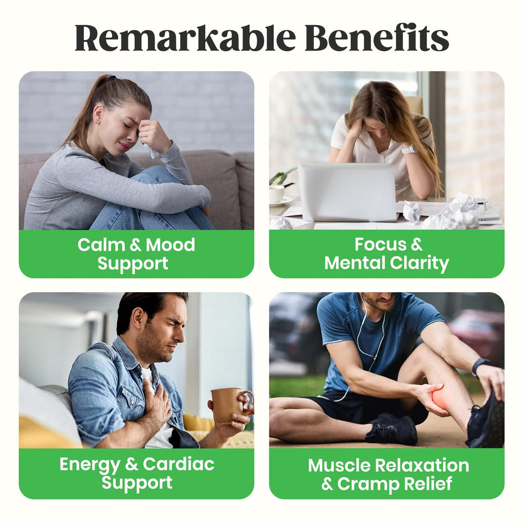 60 Day Supply Magnesium Glycinate 400mg Gummies with Ashwagandha, L-Theanine, CoQ10, Vitamin D3 & B6, Sugar Free Magnesium Gummies for Adults & Kids, Stress Relief, Sleep & Calm, Vegan, Gluten Free - TrustMedUSA