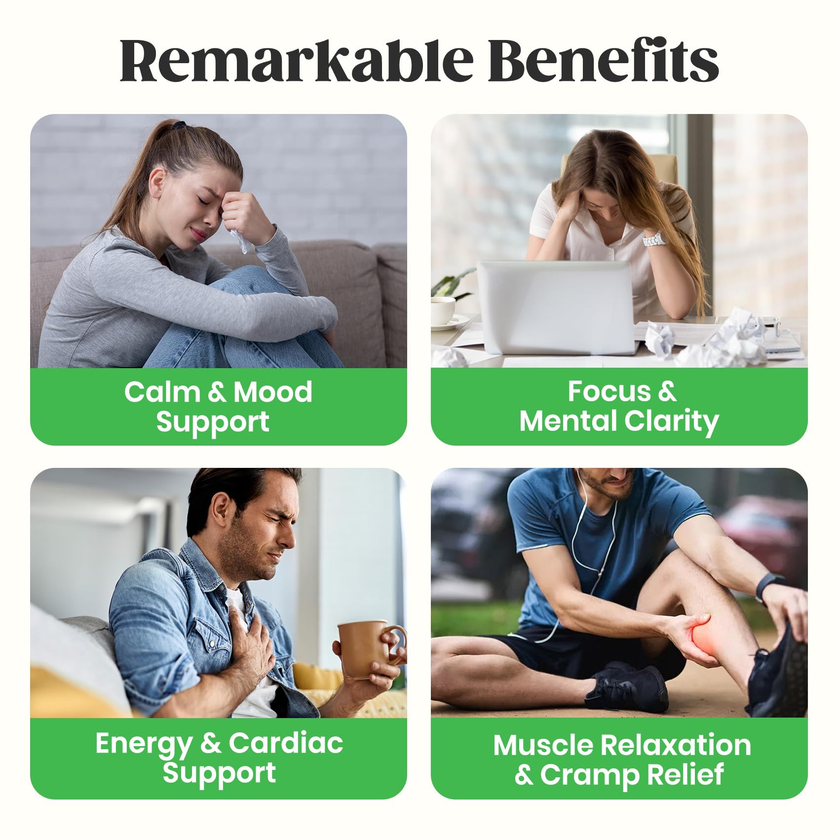 60 Day Supply Magnesium Glycinate 400mg Gummies with Ashwagandha, L-Theanine, CoQ10, Vitamin D3 & B6, Sugar Free Magnesium Gummies for Adults & Kids, Stress Relief, Sleep & Calm, Vegan, Gluten Free - TrustMedUSA