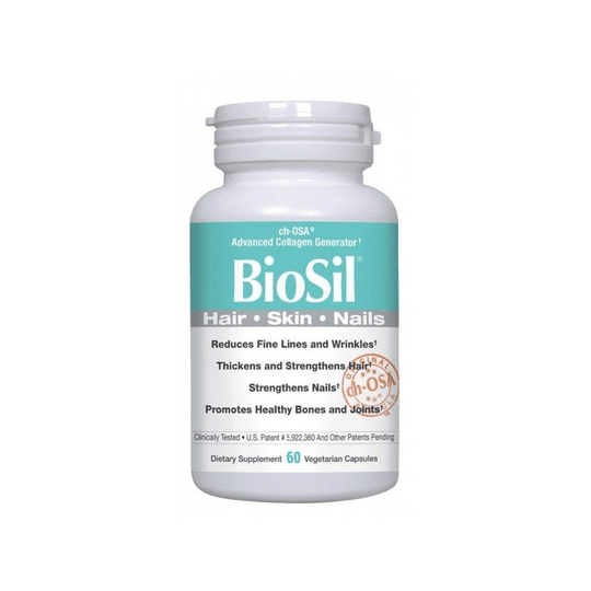 60 Tablets BioSil Advanced Collagen & Keratin Generator Hair, Skin,Nails,Vegan - TrustMedUSA